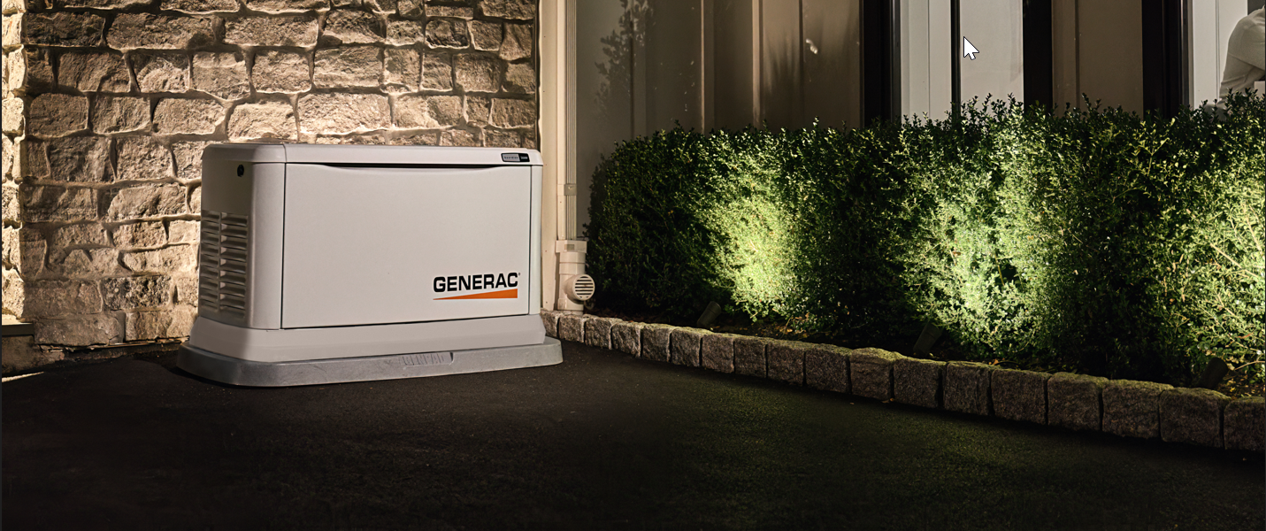 brand-shoot-narrow Prime Generators certified technician completing a professional Generac generator installation in Highland Village, TX